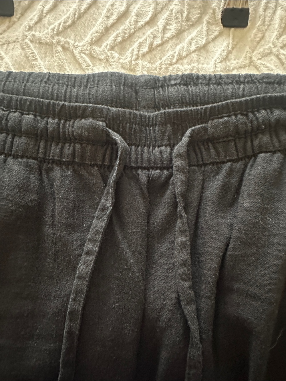 Black Drawstring Pants - Picture 3 of 5